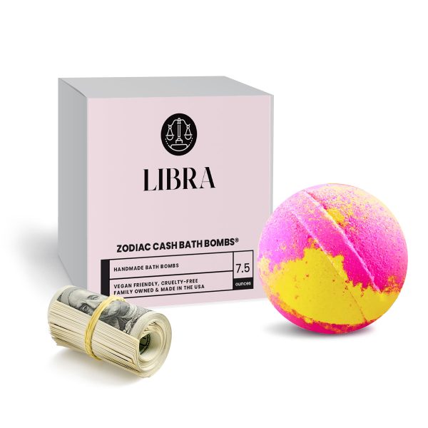 Libra Zodiac Cash Bath Bomb Cheap - Image 4