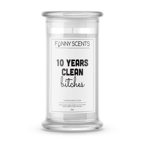 Clean and Sober Bitches Funny Candles Online - Image 3