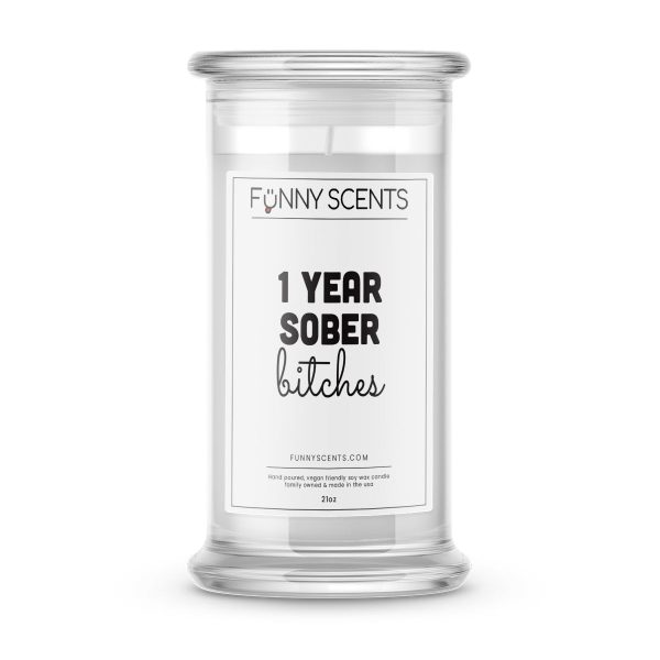 Clean and Sober Bitches Funny Candles Online - Image 2