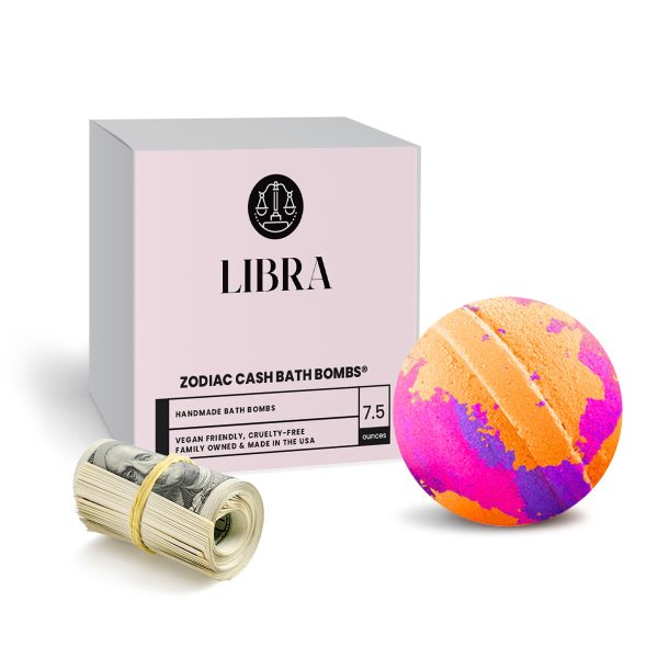 Libra Zodiac Cash Bath Bomb Cheap - Image 3