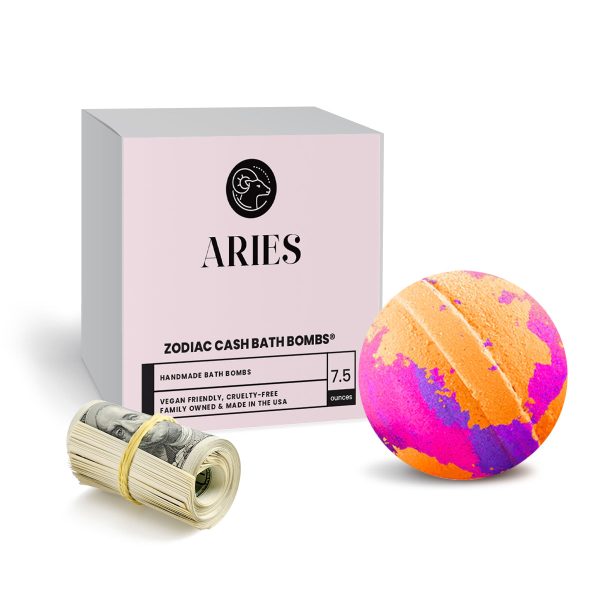 Aries Zodiac Cash Bath Bomb Fashion - Image 3