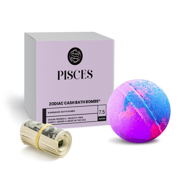 Pisces Zodiac Cash Bath Bomb For Sale - Image 2