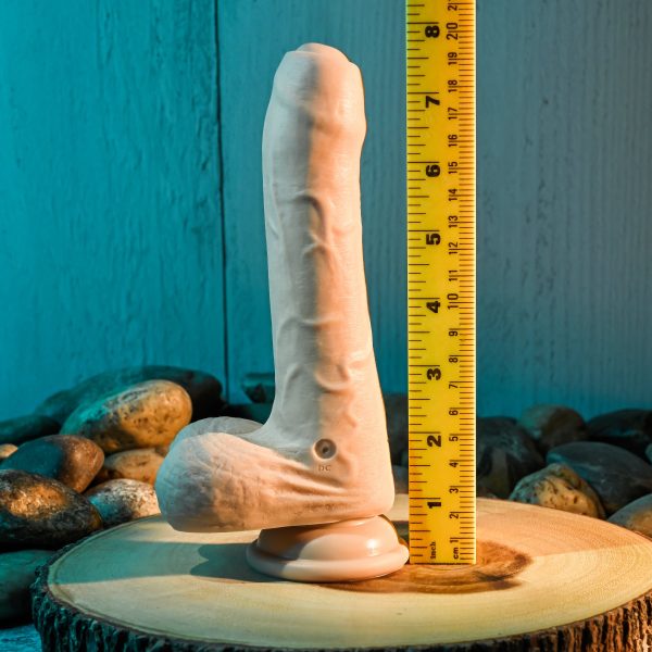 Peek A Book Uncut Vibrating 8  Silicone Vanilla Dildo Online