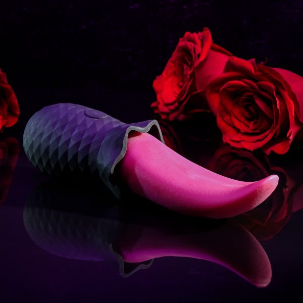 Tongue Teaser Flickering Realistic Red Tongue Vibrator For Discount - Image 3