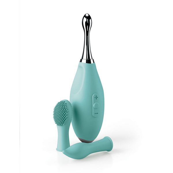 Jimmyjane Focus Pro Pinpoint Tip Clitoral Vibrator with 2 Head Attachments Supply