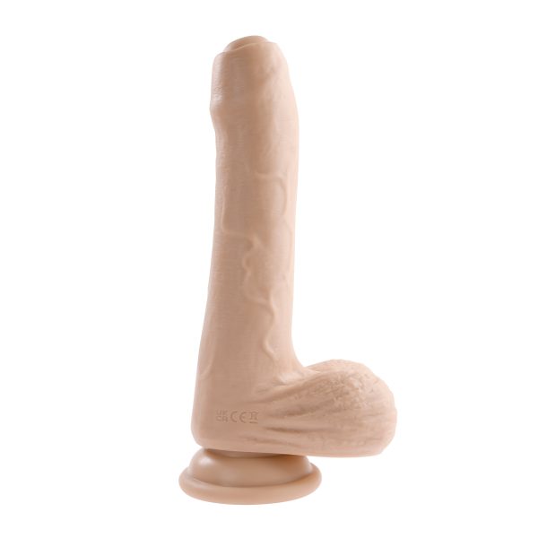 Peek A Book Uncut Vibrating 8  Silicone Vanilla Dildo Online - Image 3