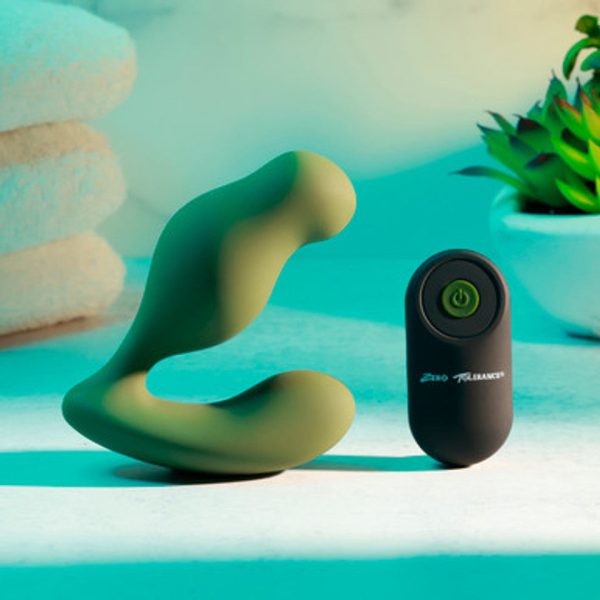 The Sergeant Powerful Prostate Vibrator with Remote Control - Green Fashion