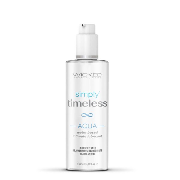 Wicked Simply Timeless Aqua Lubricant - Ultra Hydrating 4 oz Hot on Sale