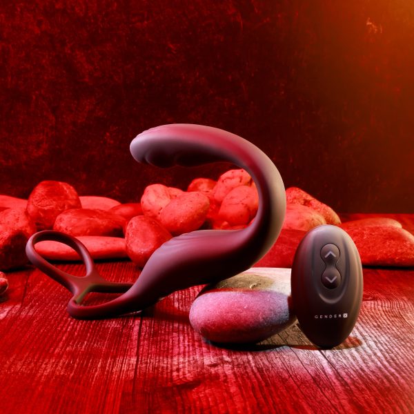 The Wrangler Vibrating Cock Ring, and Butt Plug with Remote - Black Cheap - Image 4