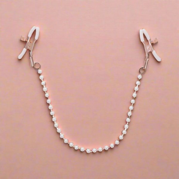 Peaches  n Cream Pearl Nipple Clamps Online Sale