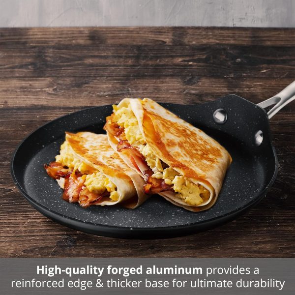 Vital by MasterPRO - 9.5  Forged Aluminum Titanium-Reinforced Non-Stick Griddle For Sale - Image 3