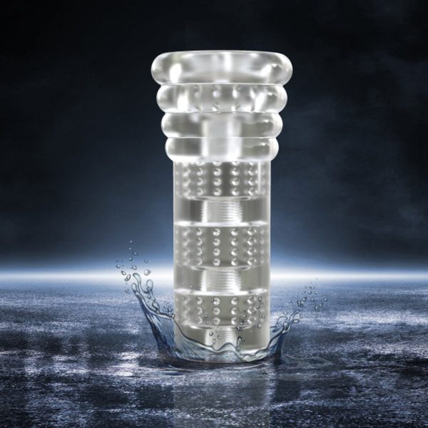 All Nighter Glow in the Dark Textured Clear Self Lubricating Stroker For Discount
