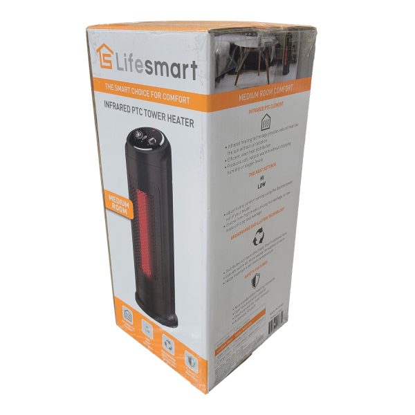 Lifesmart 1,500-Watt Electric Fan Tower Heater on Sale - Image 4