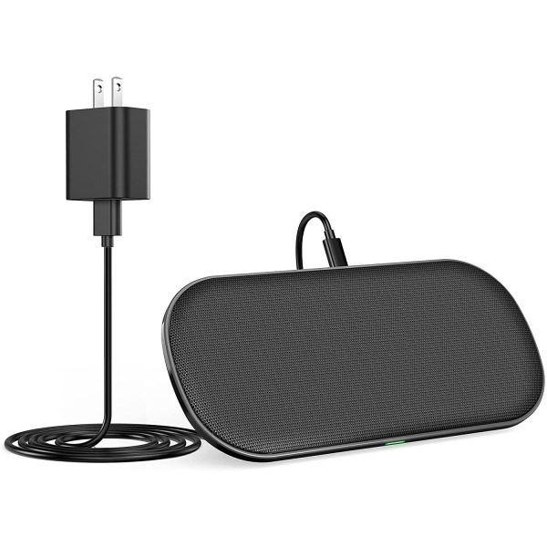 Choetech Dual Wireless Charger, QI Certified 5 Coils Fast Wireless Charging Pad, 2 Pack For Cheap - Image 2
