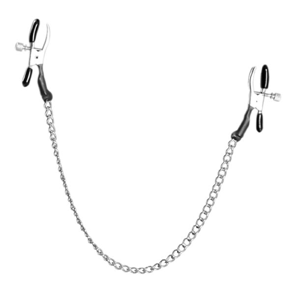 Fetish Fantasy Adjustable Alligator Nipple Clamps With Chain on Sale - Image 2