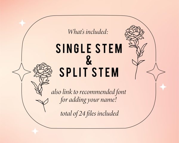 Birth Flower Bundle | Single Stem & Split Stem Pack Supply - Image 3