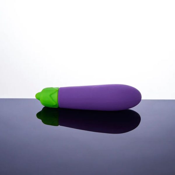 Eggplant Emojibator Ultra Discreet First Time Bullet Vibrator Hot on Sale - Image 2