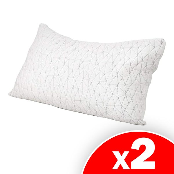 Mueller Nirvana Ultimate Adjustable Loft Pillow Queen Size Memory Foam, 2 Pack Sale