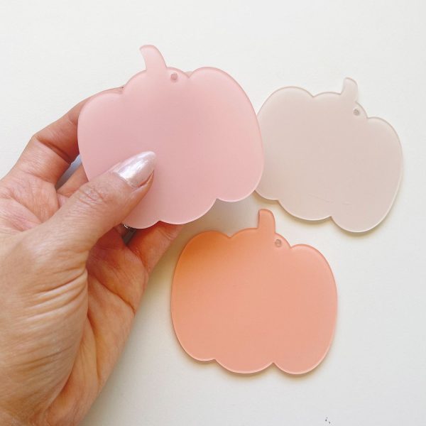 [ FINAL SALE ] Pumpkin Acrylic Blank on Sale - Image 4
