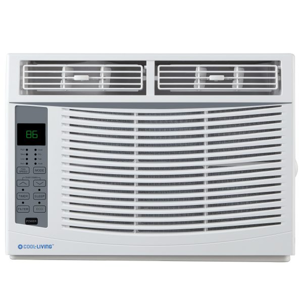 Cool Living 6,000 BTU Air Conditioner with Remote, Auto-Restart, 3 Cooling & Fan Speeds, Energy Saver, White on Sale