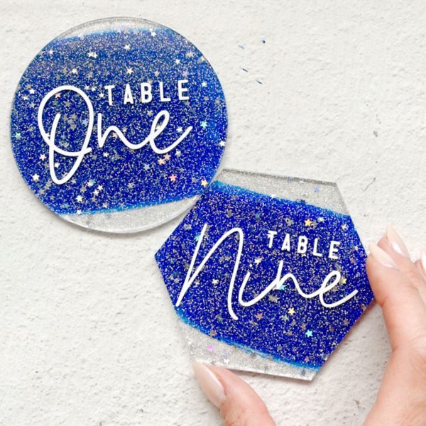 4 Inch Cosmic Glitter Acrylic Cheap
