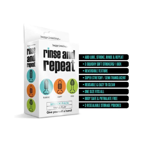 Rinse and Repeat Whack Pack Set of 3 Strokers Online - Image 3