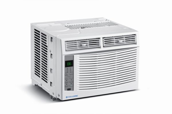 Cool Living 6,000 BTU Air Conditioner with Remote, Auto-Restart, 3 Cooling & Fan Speeds, Energy Saver, White on Sale - Image 2