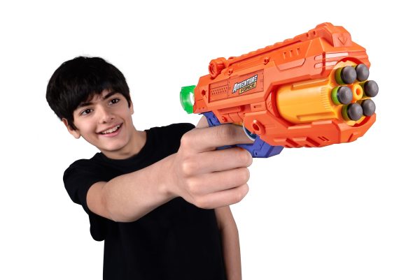 Adventure Force 25-Piece 90  Range Destroyer Foam Dart Blaster Online Sale