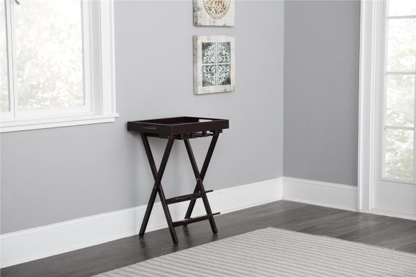 COSCO Wood Folding Wine Rack with Removable Tray, Espresso Supply - Image 3