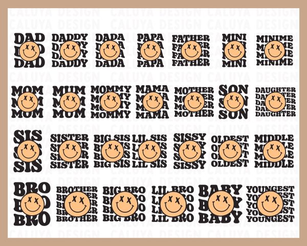 Family Matching Tee SVG Bundle | 27 Pack Sale - Image 4