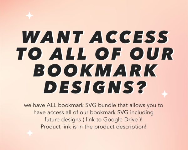 Bookmark Template SVG | Retro Flower SVG Supply - Image 2