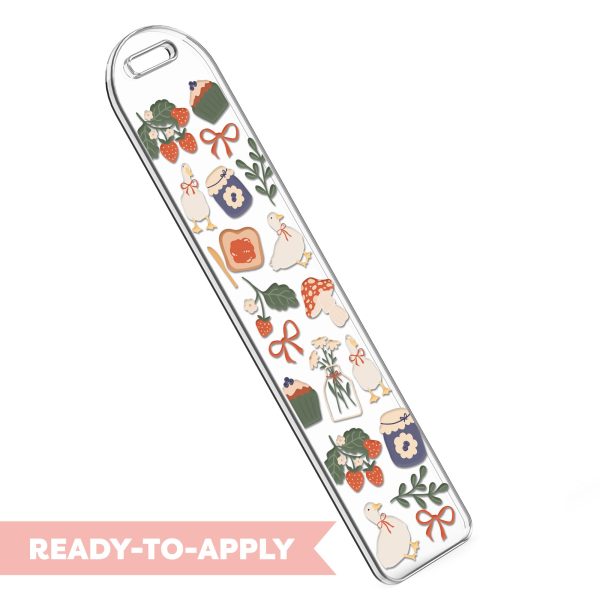 [ Double Sided ] Bookmark UV DTF Decal | Cottage Core Kitchen For Cheap