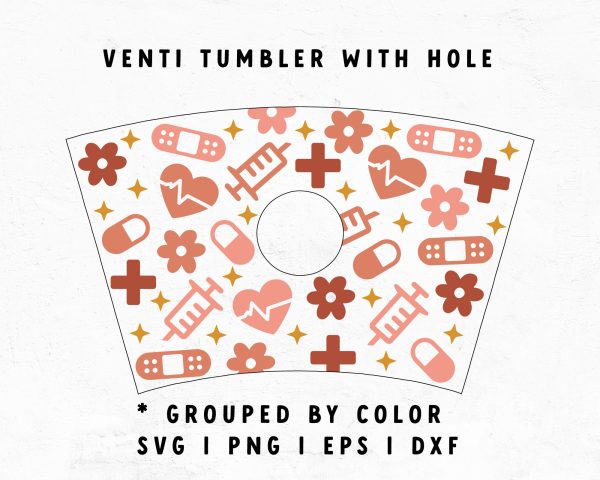 Venti Cup With Hole Cute Nurse Candy Wrap Online - Image 2
