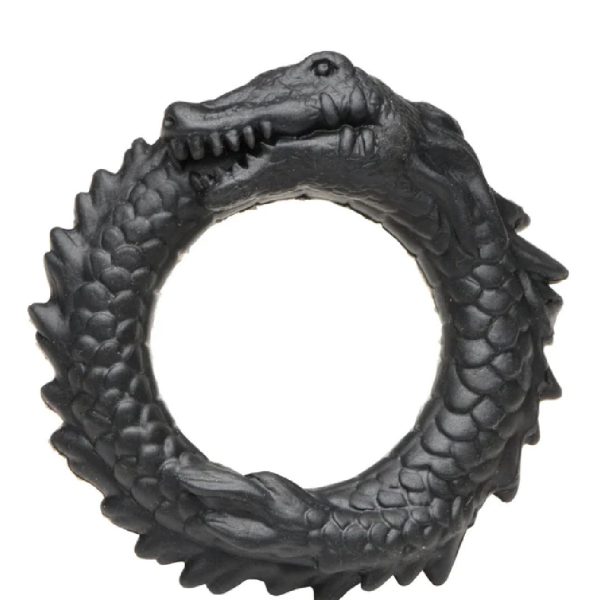 Black Caiman Serpent Fantasy Cock Ring For Sale - Image 3