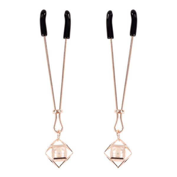 Sex And Mischief Brat Pearl Nipple Clips - Rose Gold Hot on Sale - Image 5