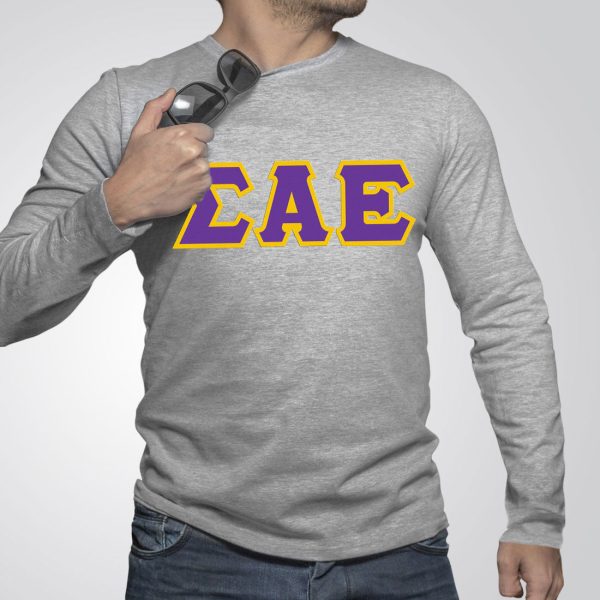 Sigma Alpha Epsilon Custom Twill Long Sleeve T-Shirt For Cheap