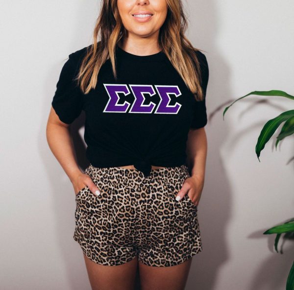 DISCOUNT Sigma Sigma Sigma Lettered Tee - Best Value Online now