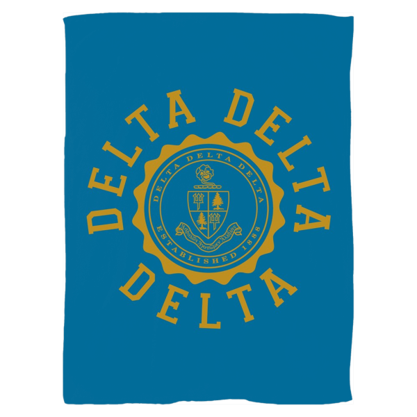 Delta Delta Delta Seal Fleece Blankets Online - Image 2