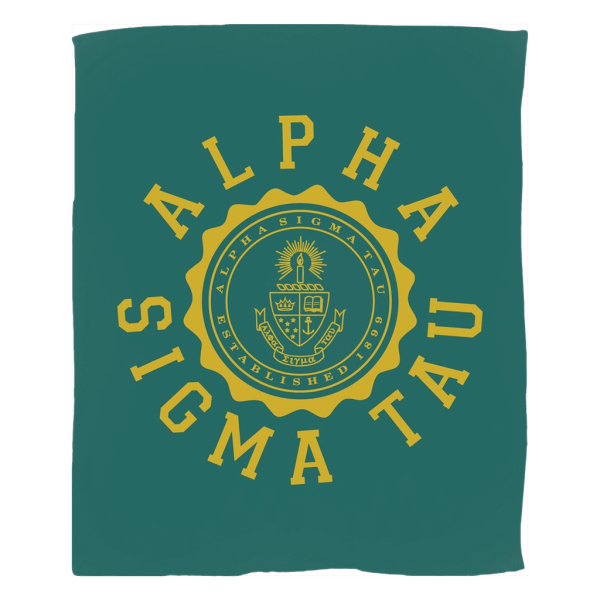Alpha Sigma Tau Seal Fleece Blankets Supply
