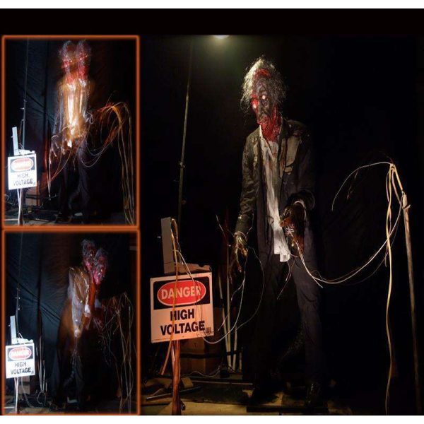 Burn Electrocution Twitcher Premium Animatronic Smoke and Lighting Effect Prop Online now